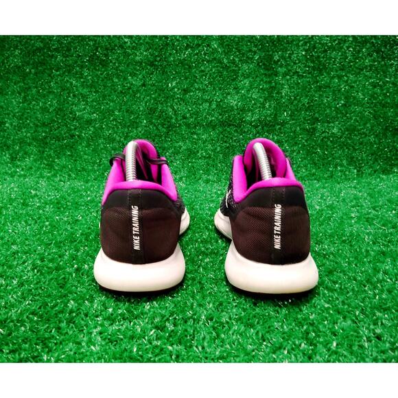 Nike Flex Trainer Sneakers Women's 9.5 Black Purple Mesh Running 7 898479-100 - Picture 4 of 7